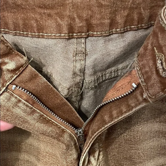 💸💸💸BOGOHO 💸💸💸Distressed Tan Women's Jeans-10 - Picture 10 of 10